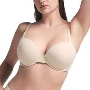 SKIMS FITS EVERYBODY PUSH UP DEMI BRA IN SAND - 34A